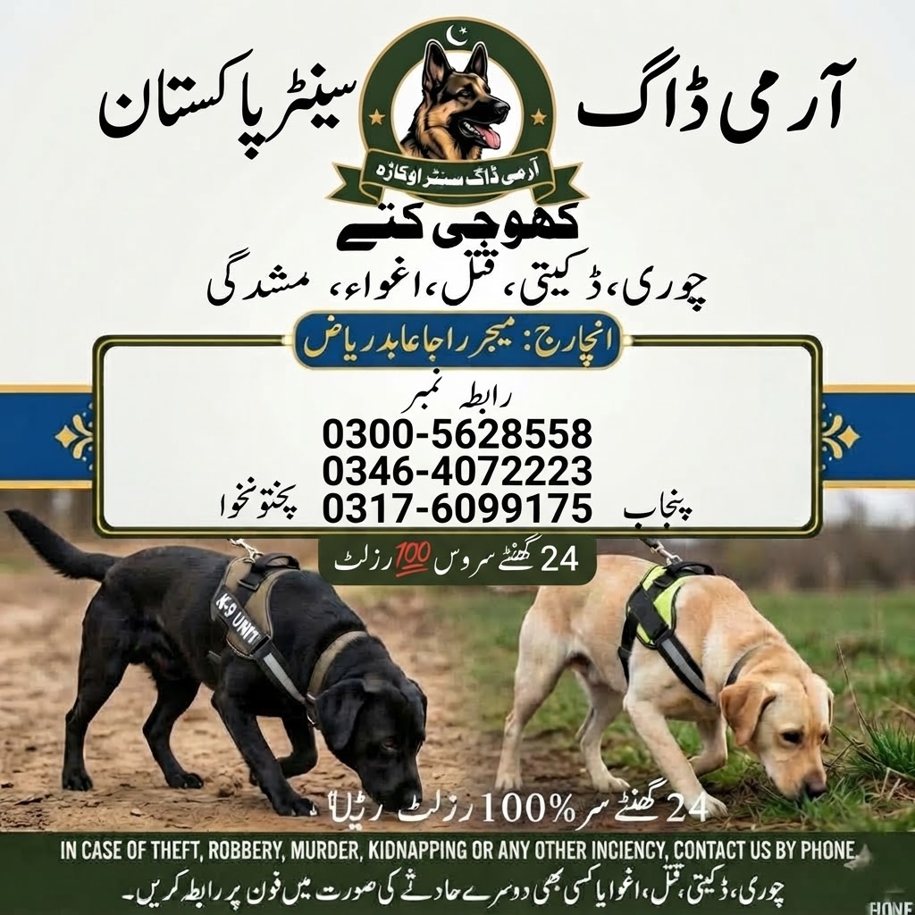 Army Dog Center Panu Aqil